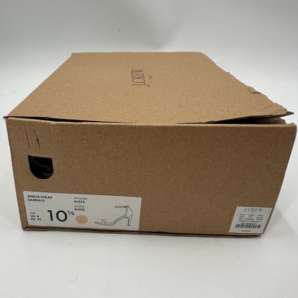 J. CREW New in Box Ankle Strap Heel Sandal in Beige // 10.5 - Picture 13 of 14